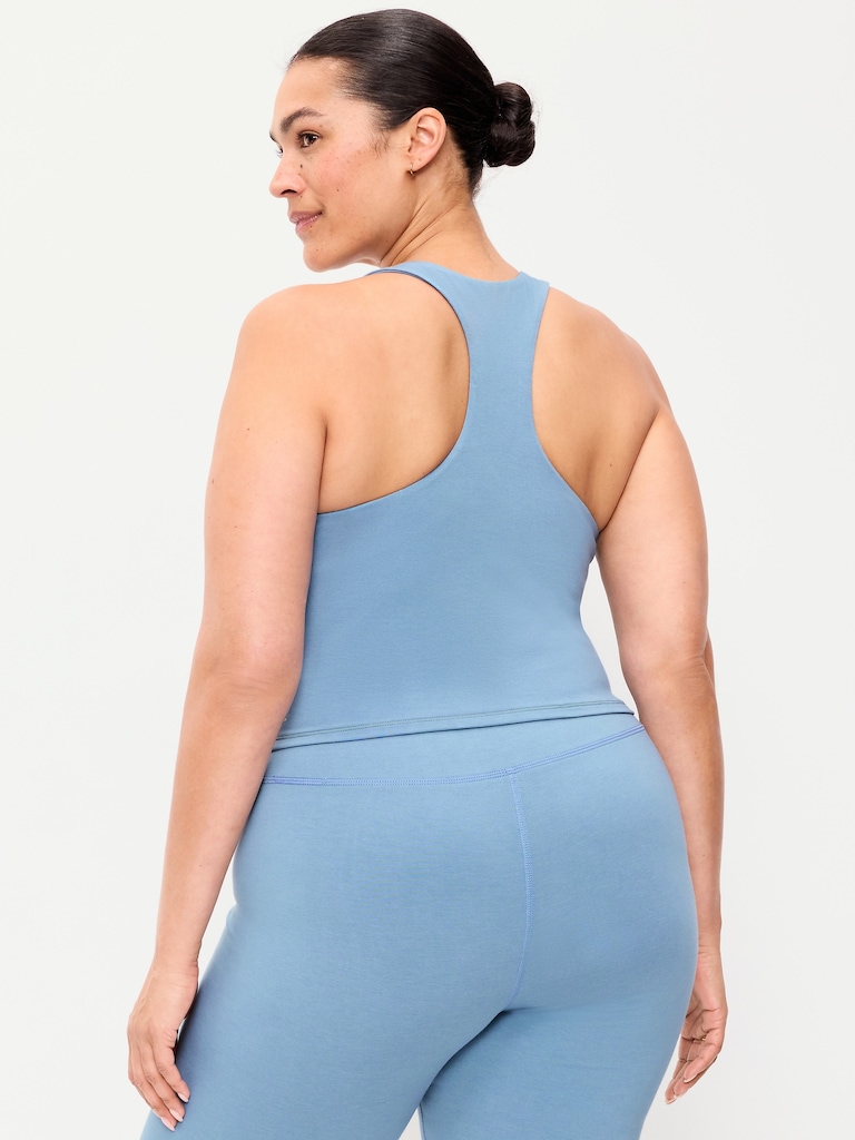Medium Support PowerSoft High-Neck Racerback Sports Bra