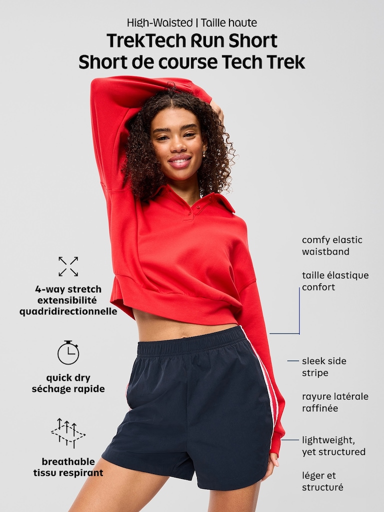 High-Waisted TrekTech Run Shorts