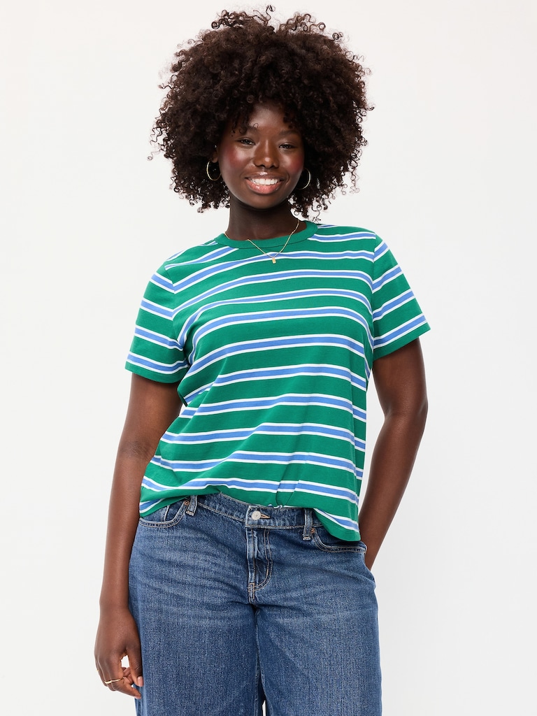 EveryWear Crew-Neck Striped T-Shirt