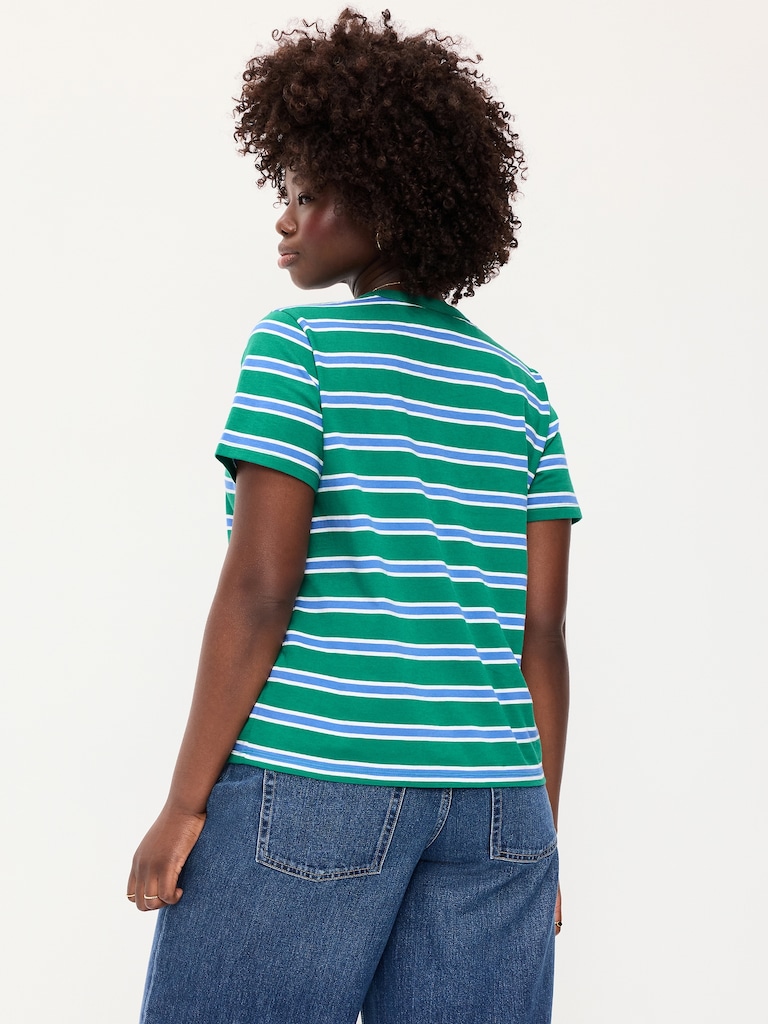 EveryWear Crew-Neck Striped T-Shirt