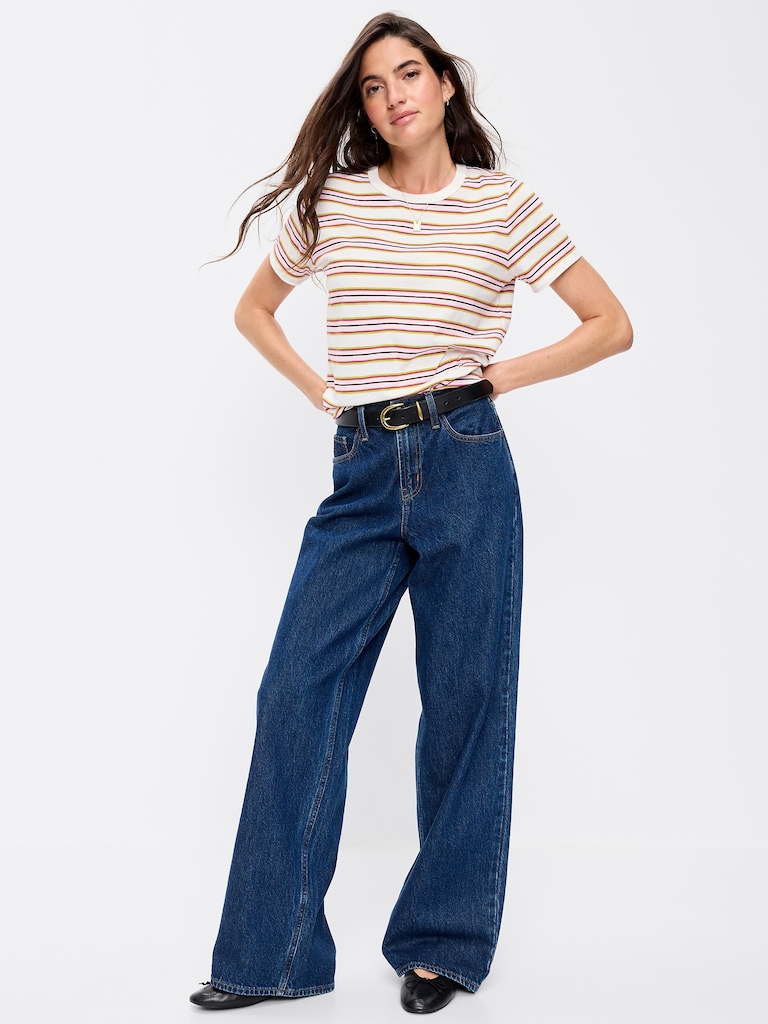 EveryWear Crew-Neck Striped T-Shirt
