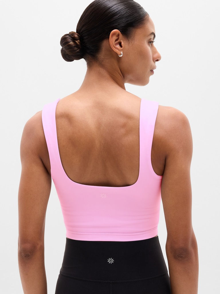 Transcend Square Neck Crop Sports Bra A-C