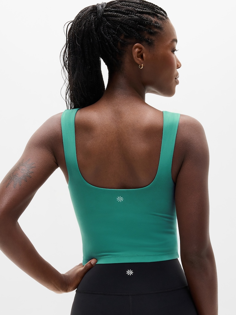 Transcend Square Neck Crop Sports Bra D-DD