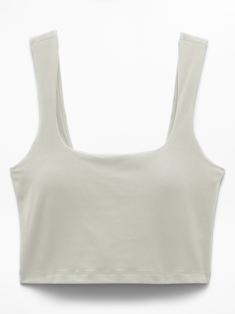 Transcend Square Neck Crop Sports Bra A-C