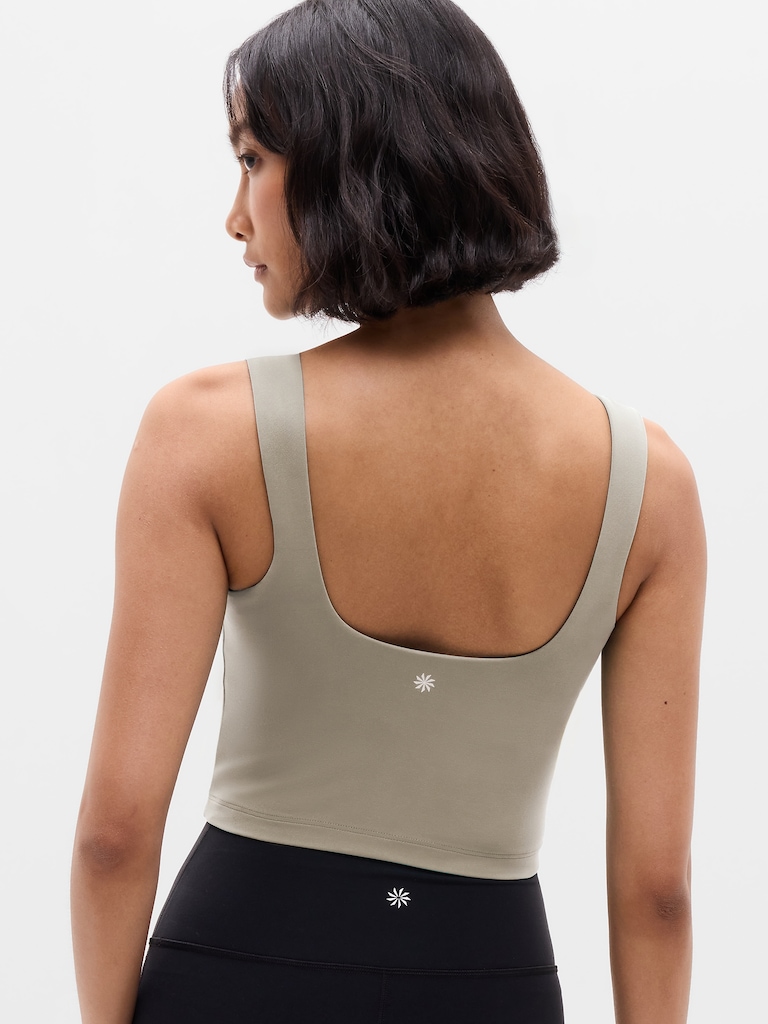 Transcend Square Neck Crop Sports Bra A-C