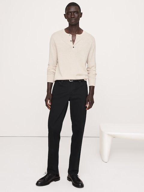 banana republic black dress pants Banana Republic The Weekender Straight-Leg Pant Black main image 0