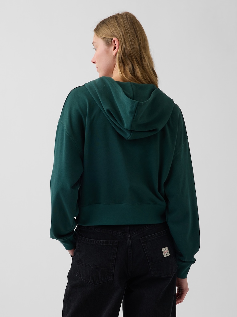 VintageSoft Terry Oversized Wedge Zip Hoodie