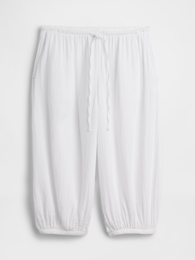 Cotton Gauze Easy Culotte Pants