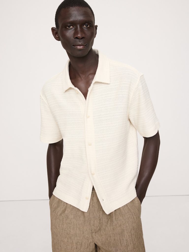 Knit Twill Resort Shirt