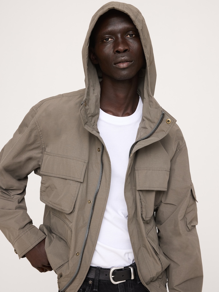 Nylon Multi-Pocket Flight Jacket