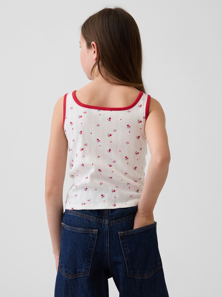 Kids Pointelle Tank Top