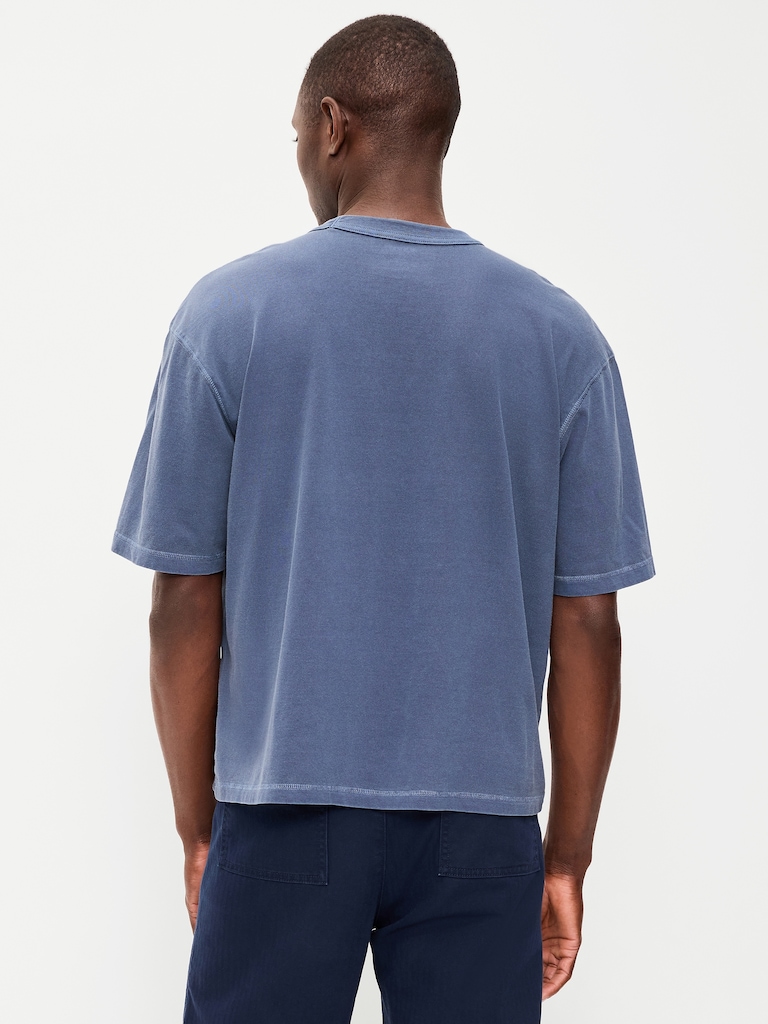 Garment-Dyed Heavyweight Cropped T-Shirt