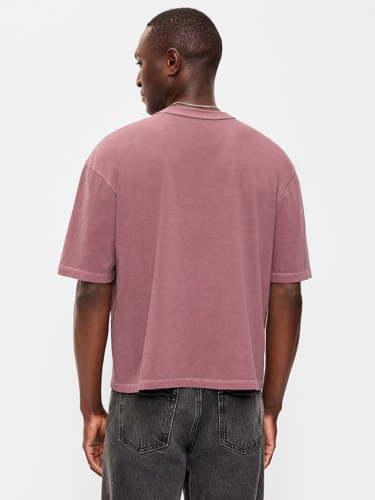 Garment-Dyed Heavyweight Cropped T-Shirt