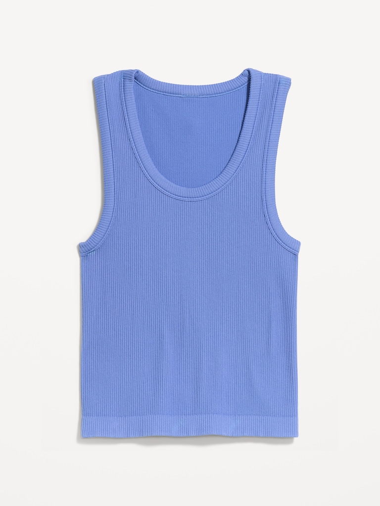 Exhale Seamless Fitted Rib Tank