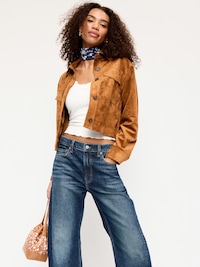 Classic Faux-Suede Jacket