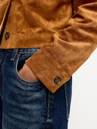 Classic Faux-Suede Jacket