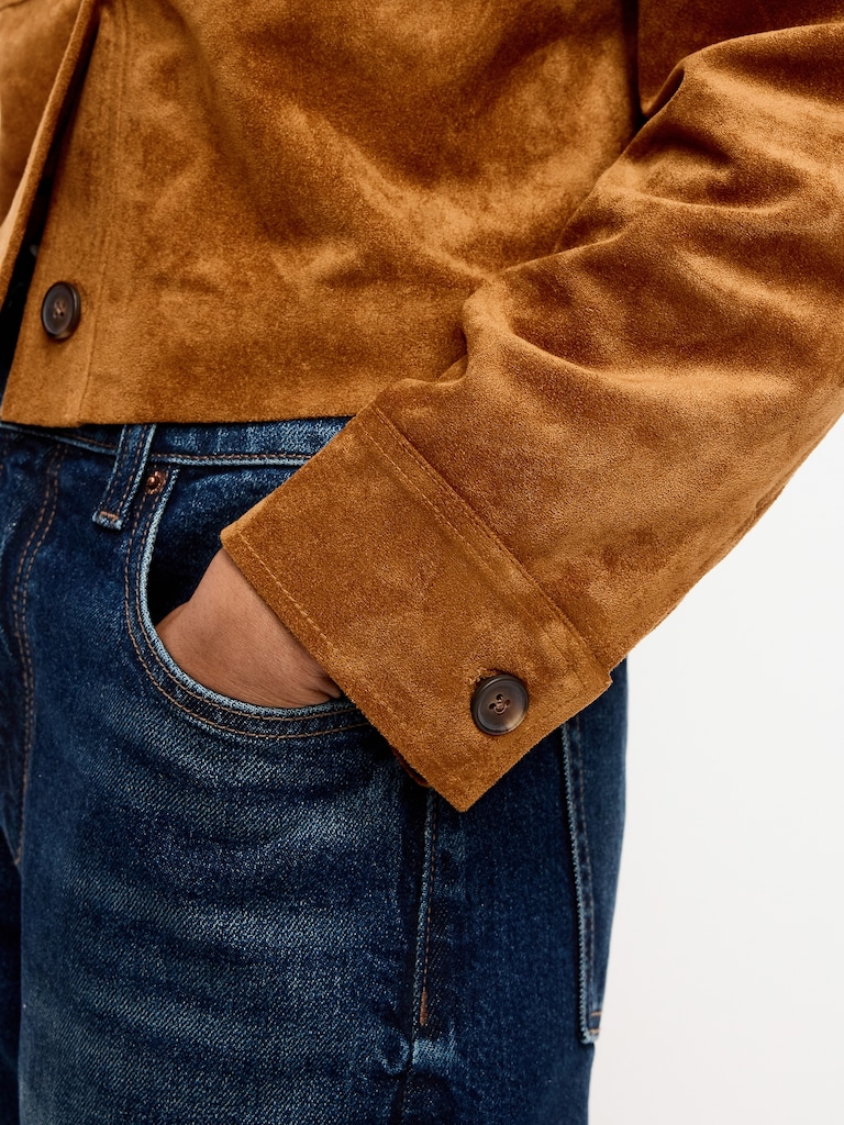 Classic Faux-Suede Jacket
