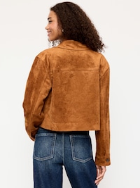 Classic Faux-Suede Jacket