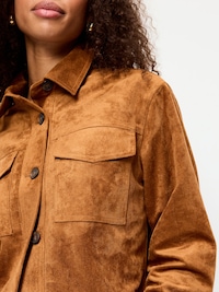 Classic Faux-Suede Jacket