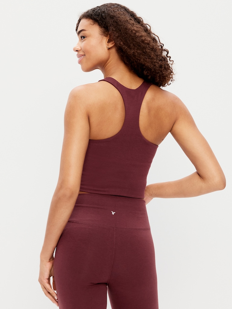 Medium Support PowerSoft High-Neck Racerback Sports Bra