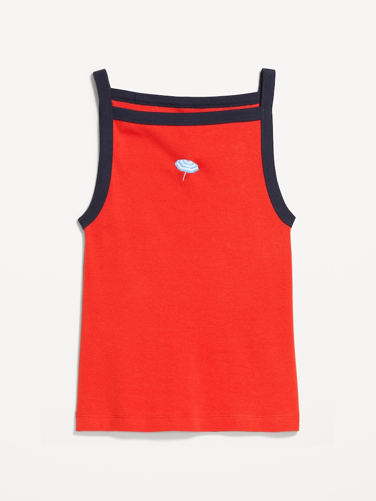 Snug Apron-Neck Tank Top
