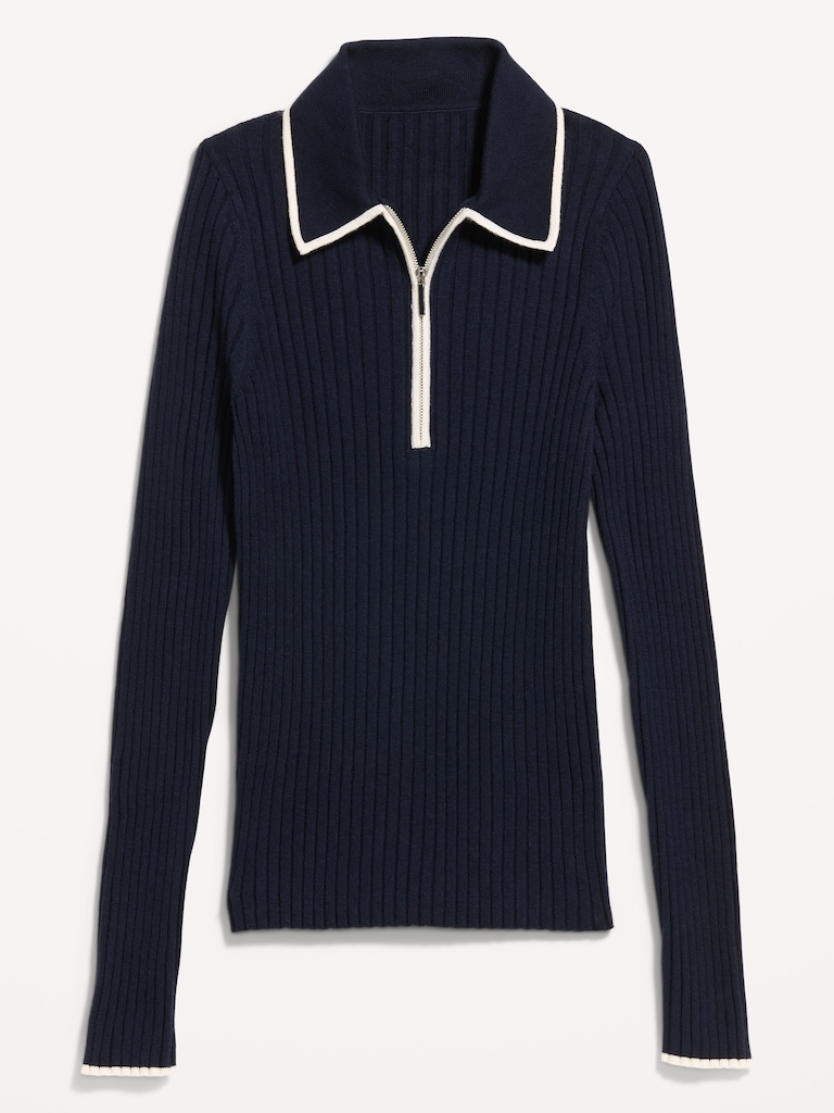 Long-Sleeve Half-Zip Top