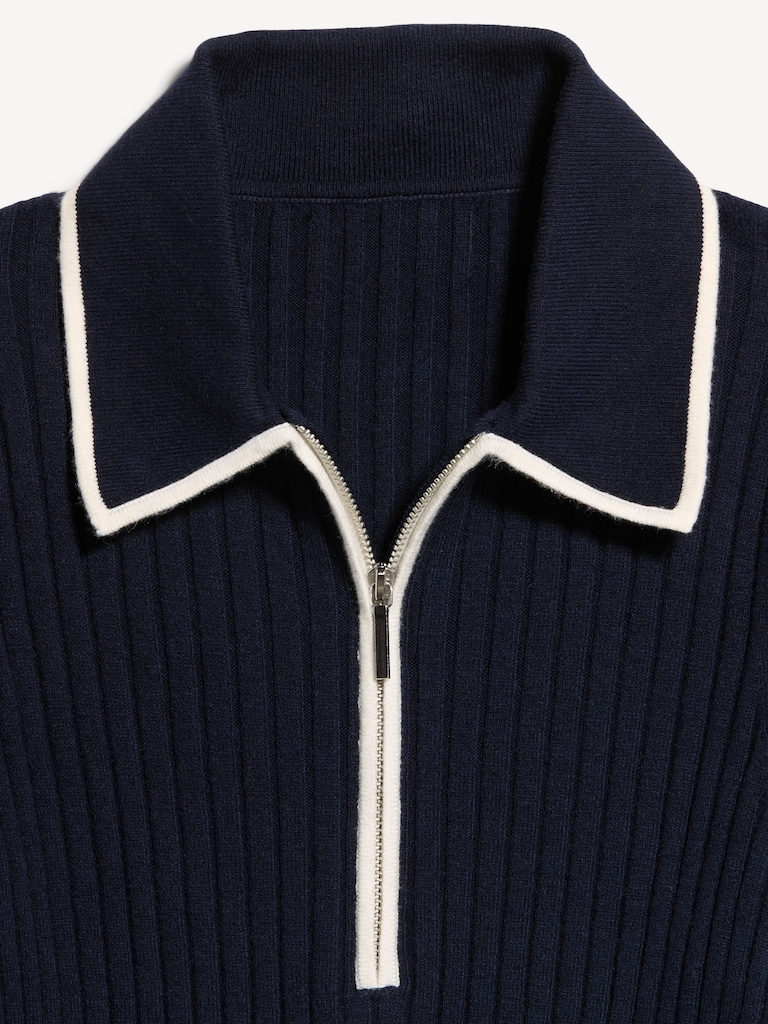 Long-Sleeve Half-Zip Top