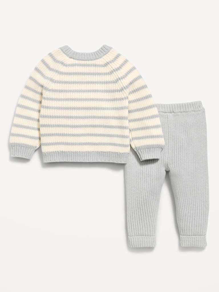 Cozy Ribbed Sweater and Leggings Set for Baby