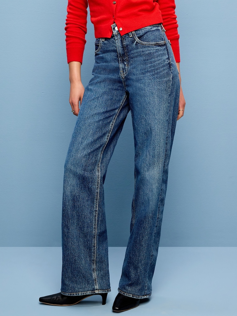 Extra High-Waisted Wide-Leg Jeans