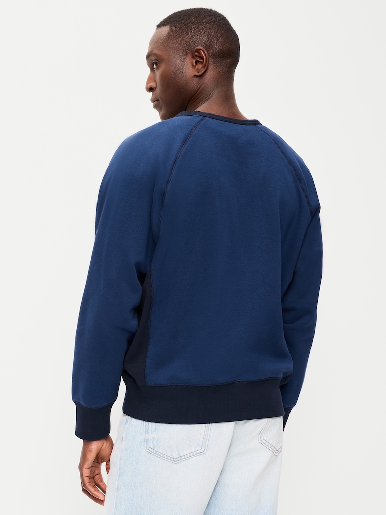 Oversized Heavyweight Crew-Neck Sweatshirt