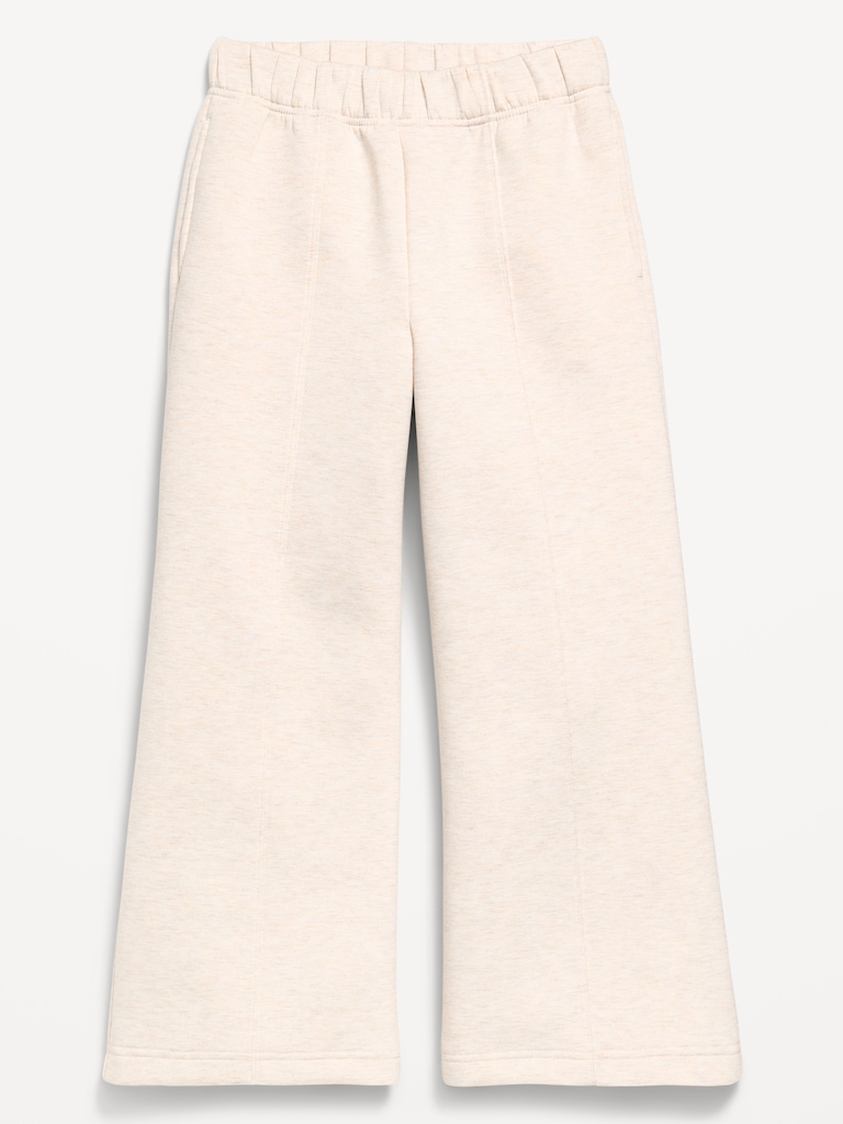 High-Waisted Bounce Fleece Wide-Leg Sweatpants for Girls