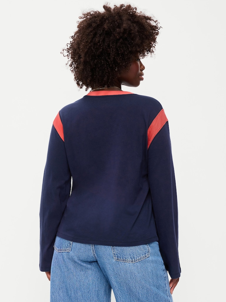 EveryWear Long-Sleeve Graphic T-Shirt