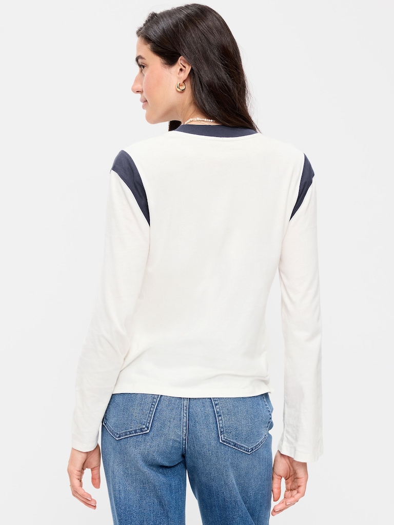 EveryWear Long-Sleeve Graphic T-Shirt