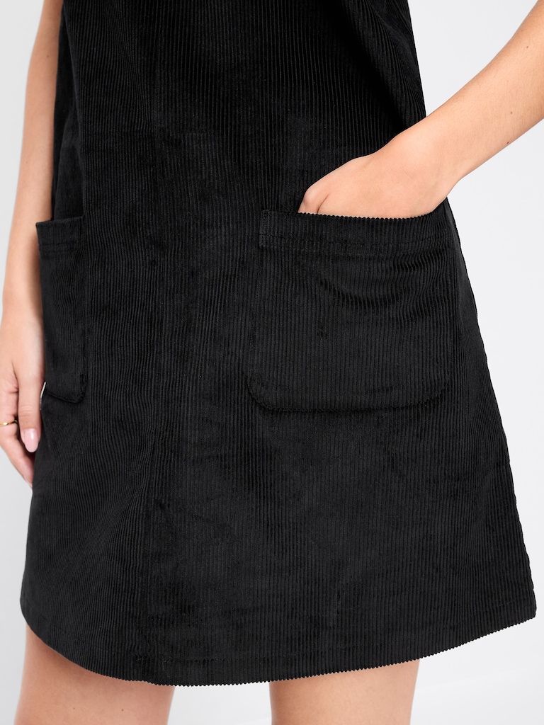 Sleeveless Pinafore Mini Dress