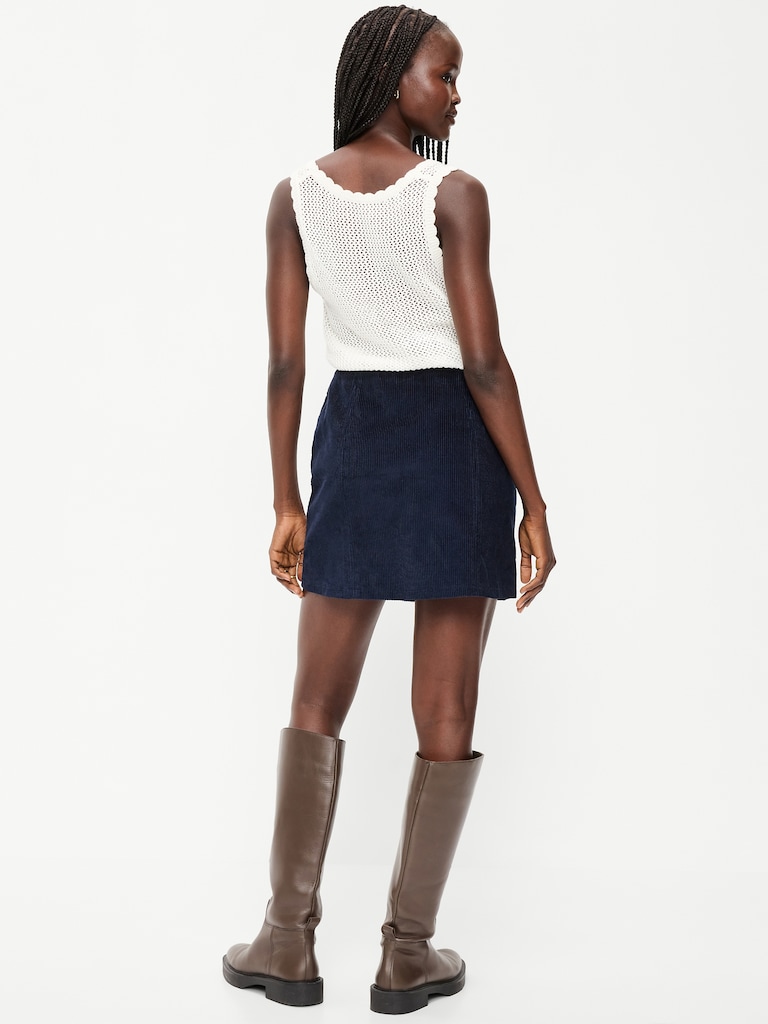 Corduroy Mini Skirt
