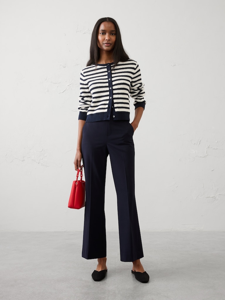 Hayden Sculpted Bootcut High-Rise Stretch Cropped Pant