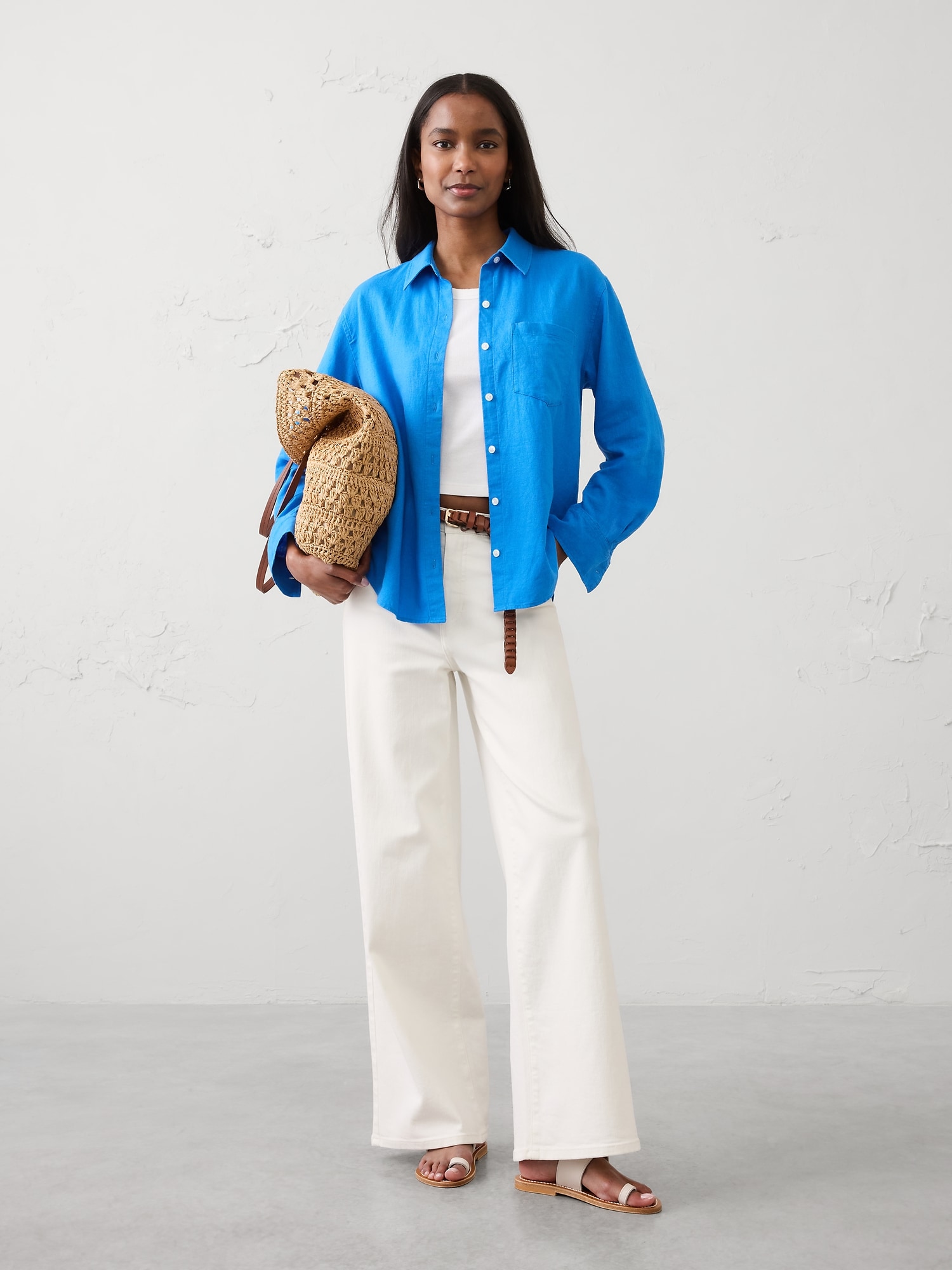 Women The Linen Shop Linen Tops | Banana Republic Factory