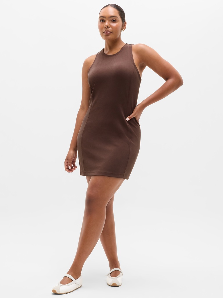 Seasoft Rib Mini Tank Dress