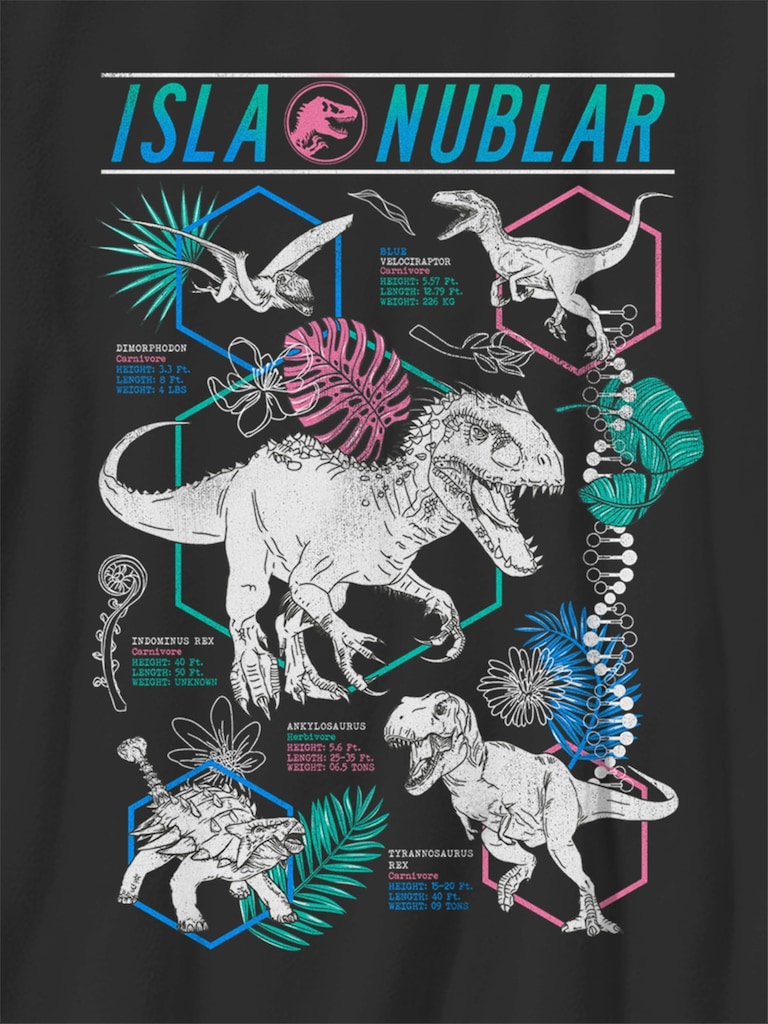 Kids Jurassic World Isla Nublar Dinos Graphic T-Shirt