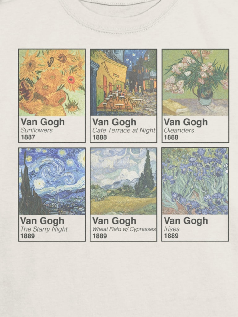 Kids Van Gogh Swatches Graphic T-Shirt