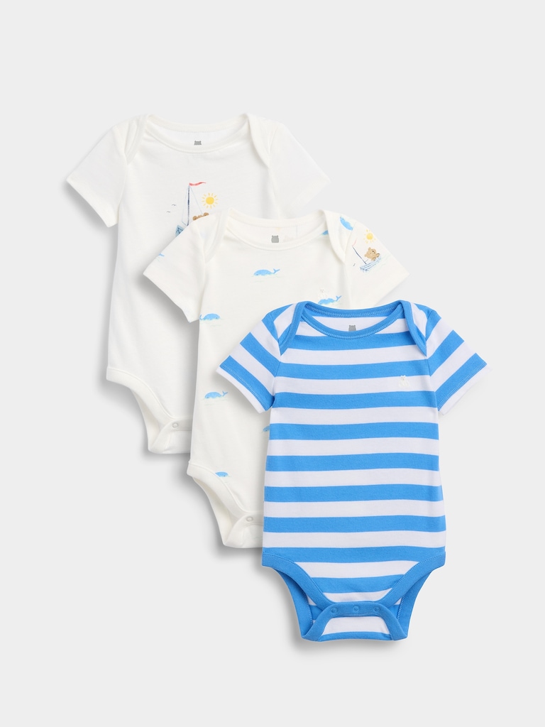 Baby First Favorites Organic Cotton Bodysuit (3-Pack)
