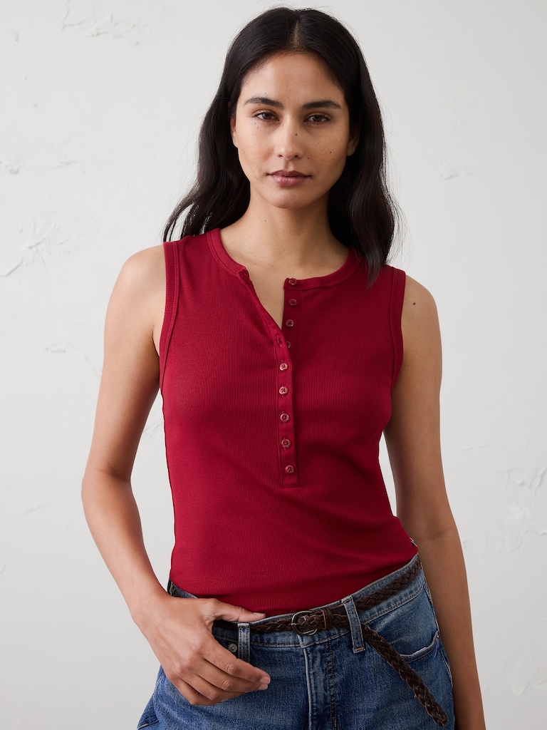 Ribbed Henley