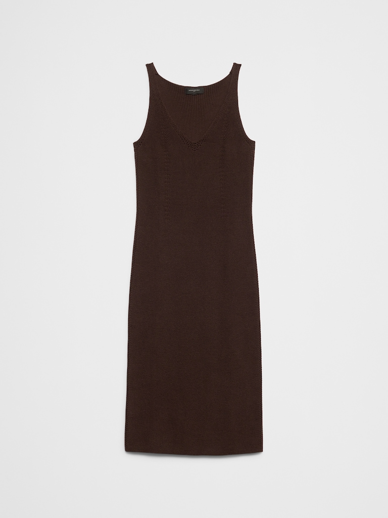 V-Neck Tank Midi Dress