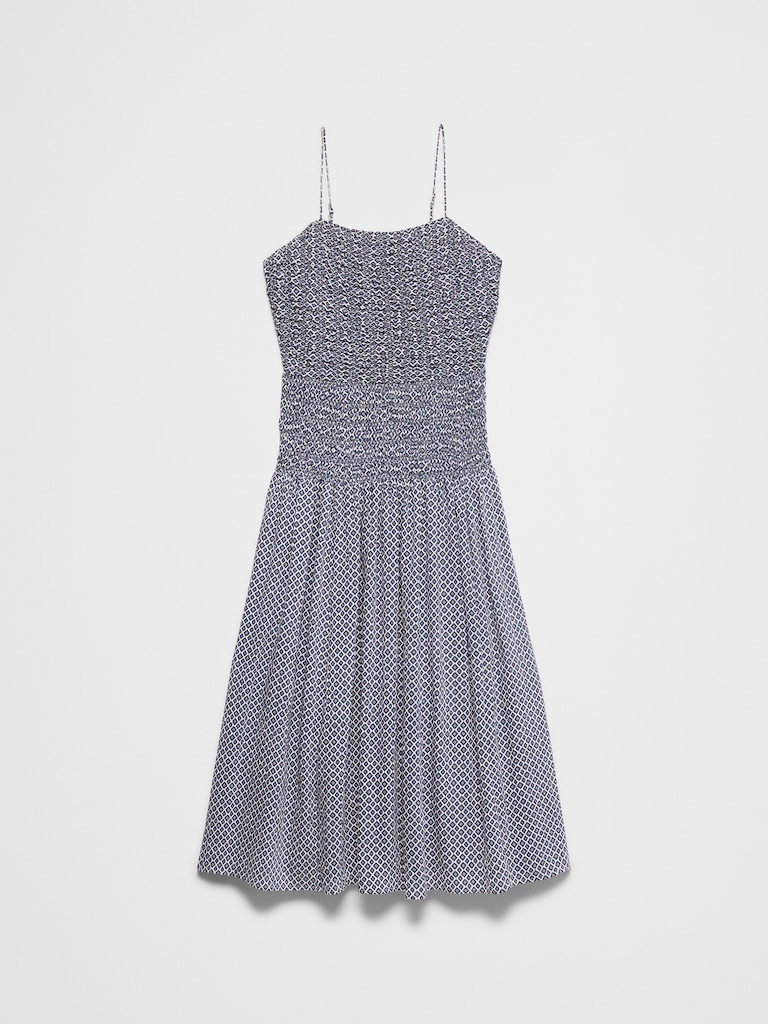 Smocked Strappy Maxi Dress