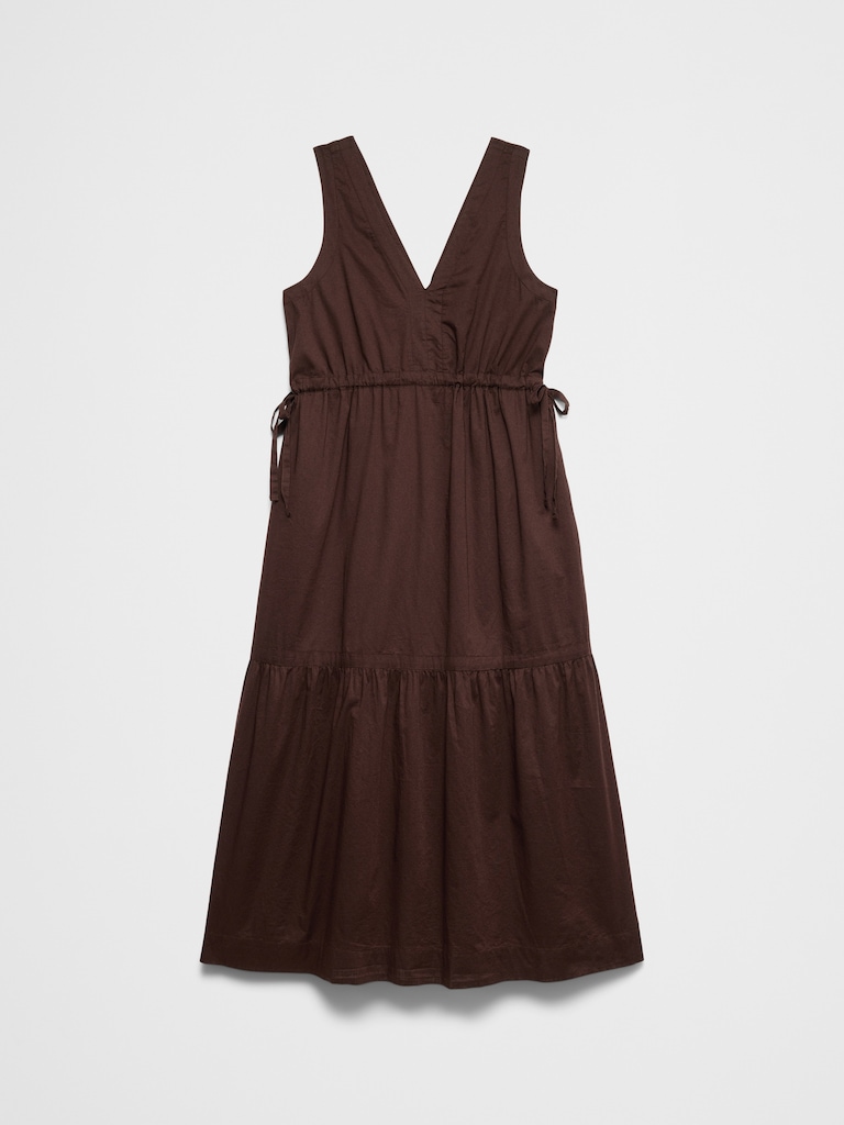 Voile Side-Tie Maxi Dress