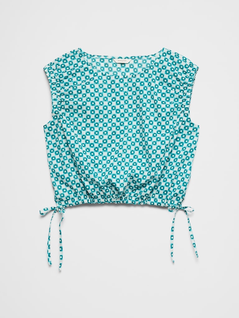 Voile Side-Tie Top