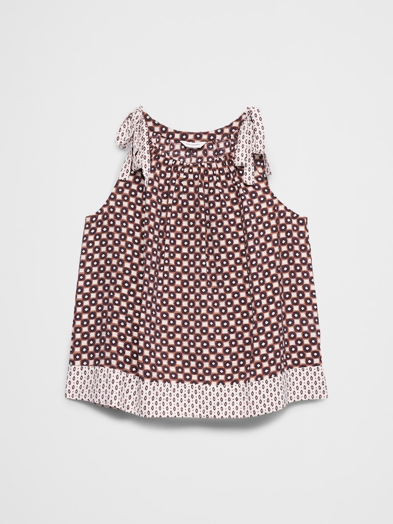 Silky Tie-Shoulder Tank