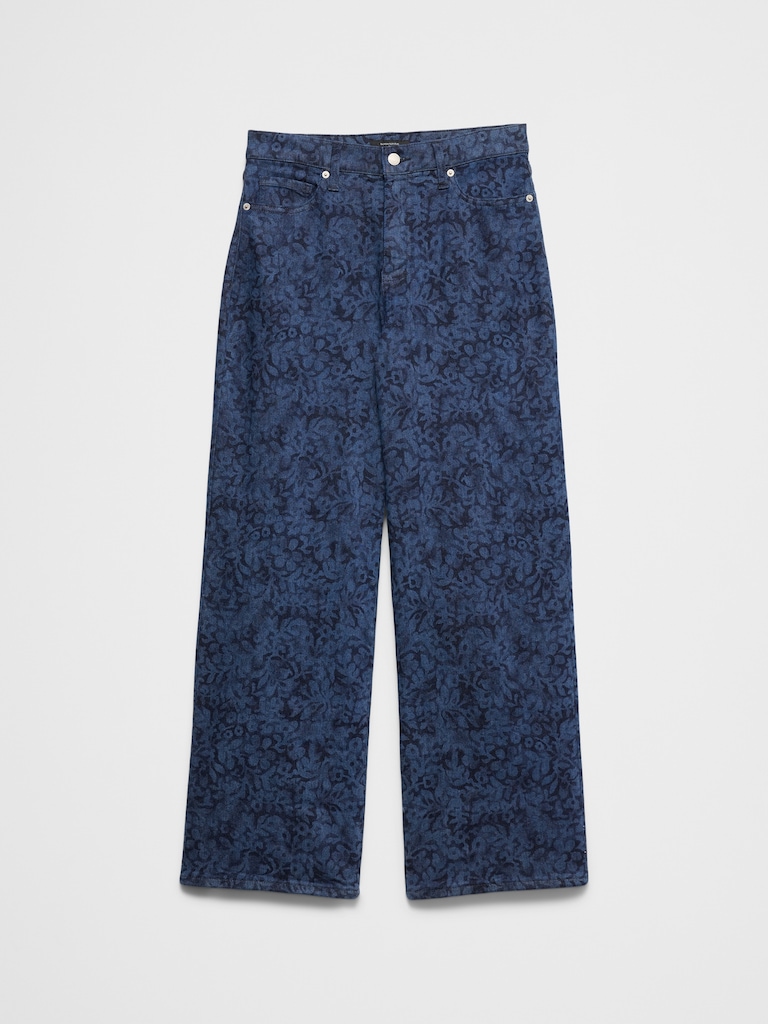 Wide-Leg High-Rise Jean