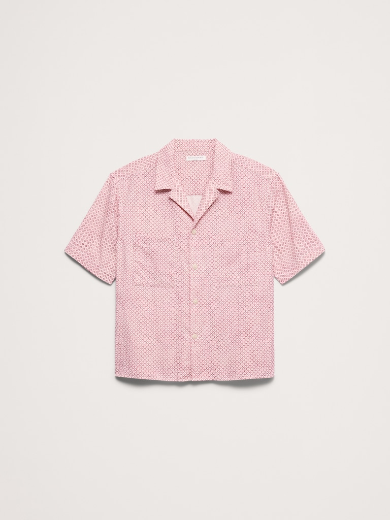 Relaxed-Fit Seersucker Resort Shirt