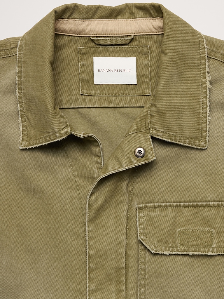 Cotton Twill Utility Jumpsuit